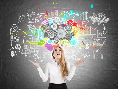 Mutlu kadın, Dişliler, beyinle yazı tahtası