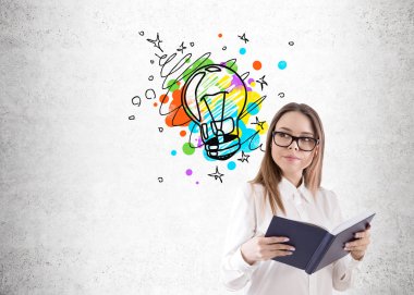 Geek Kız ve parlak bir fikir kroki