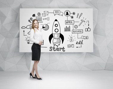 Bond kadın ve roket poster