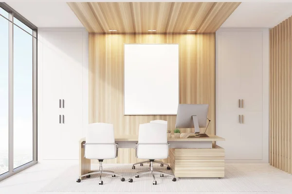 Elegante habitación CEO interior, cartel —  Fotos de Stock