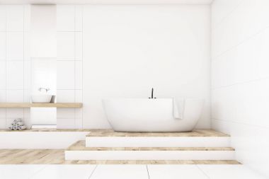 İki aynalar, beyaz, açık banyo