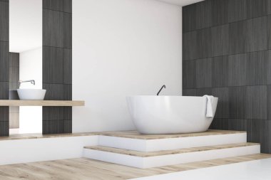 Banyo Köşe ayna, siyah