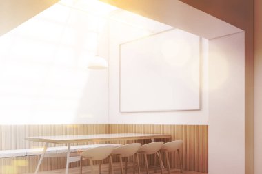 Cafe poster, iç, yatay tonda