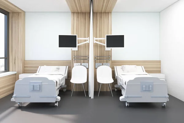 Ward z dwoma łóżkami — Zdjęcie stockowe