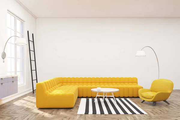 Modern lounge iç, mavi kabine — Stok fotoğraf