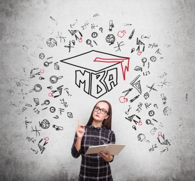 İnek kız ve bir mba betona kroki