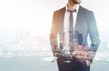 İşadamı kravat City ile