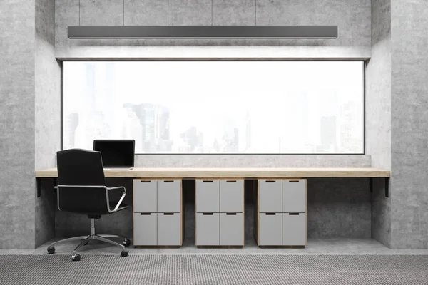 Oficina con ventana panorámica — Foto de Stock