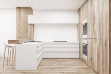 Ahşap mutfak sayaçları ile