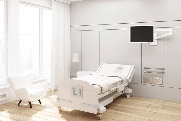Hörnet av en vårdavdelningen, grå — Stockfoto