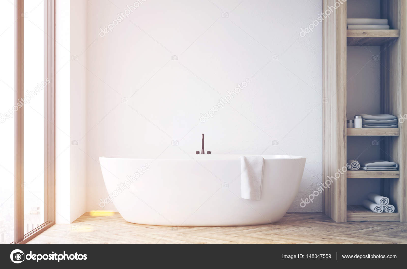 Badkamer met kast en witte muur, afgezwakt — Stockfoto ... Badkamer met kast en witte muur, afgezwakt — Stockfoto ...