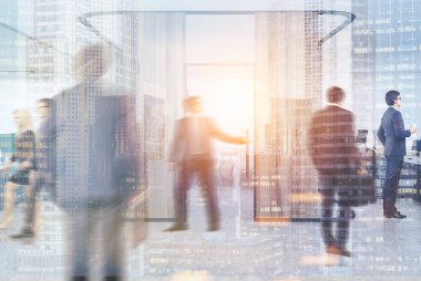 İnsanlar ofis, çift pozlama