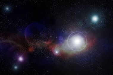 Parlayan yıldız ile yer