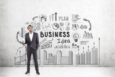 Afrika insan ve bir iş fikri