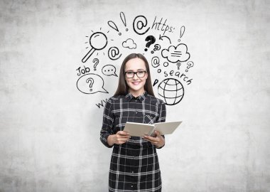 İnek kız ve internet arama