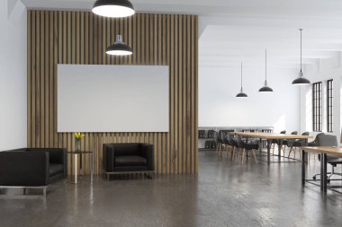 Büyük poster konferans salonu