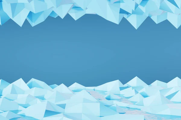 抽象的な氷、濃い青 — ストック写真