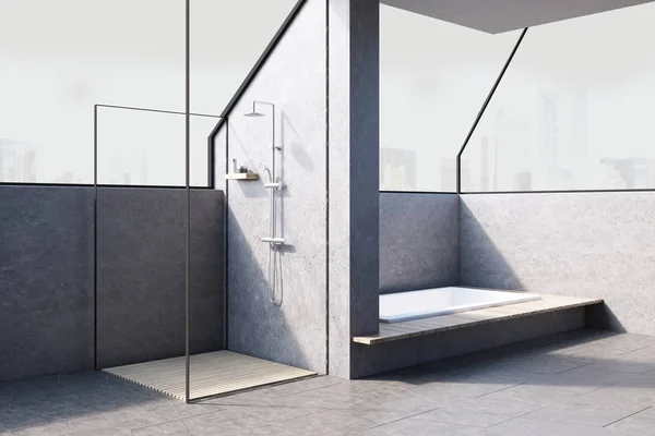 Łazienka z kabiną prysznicową — Zdjęcie stockowe