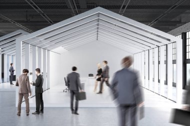 Konferans Salonu, insanlar ev çerçeveli