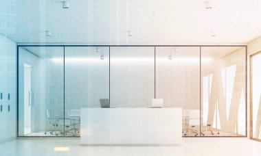 Resepsiyon ve beyaz toplantı odası, tonda