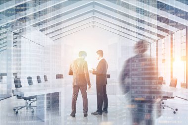 Evi konferans salonu, yakın çerçeveli, Çift