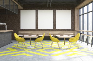 Kahve Dükkanı posterler, sarı ile