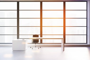 CEO ofis panoramik pencere, tonda