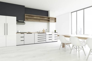 Beton zemin mutfak, yan