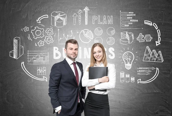 Partner commerciali e business plan — Foto Stock