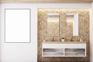 Karo banyo ışık, lavabo