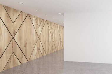 Duvar desen x ile boş ofis