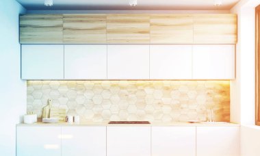 Mutfak tezgahları, hafif ahşap, tonda