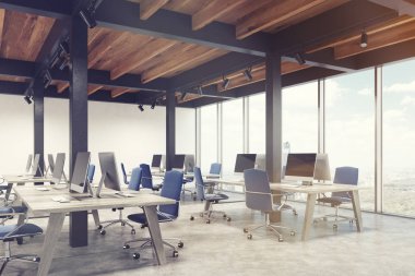 Office metal ile sütun, köşe, tonda