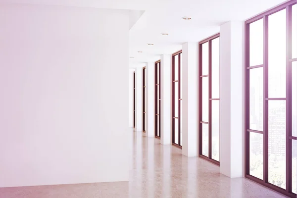 Empty office with windows, toned — Stock Photo, Image