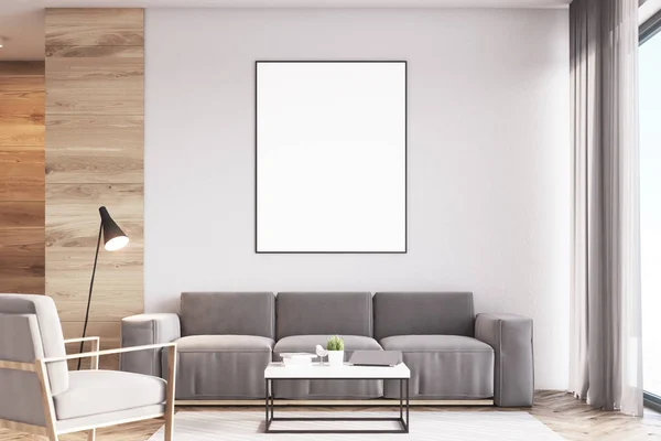 Obývací pokoj, plakát, dřevo, přední — Stock fotografie