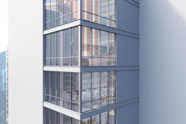 Gri gökdelen dış, köşe