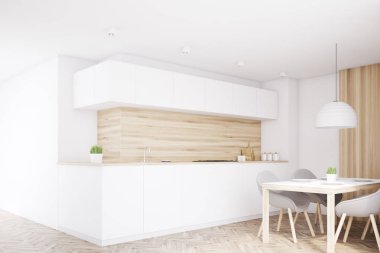 Işık mutfak tezgahı, tablo, köşe