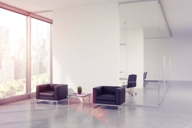 Cam ofis bekleme yeri, tonda