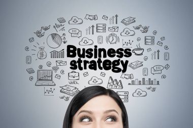 Kadın s kafa ve iş stratejisi