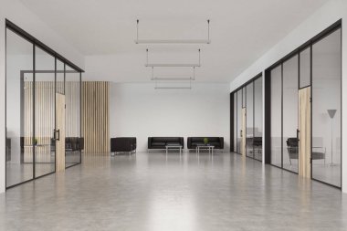 Cam ofis ahşap kapı, lobi, açık