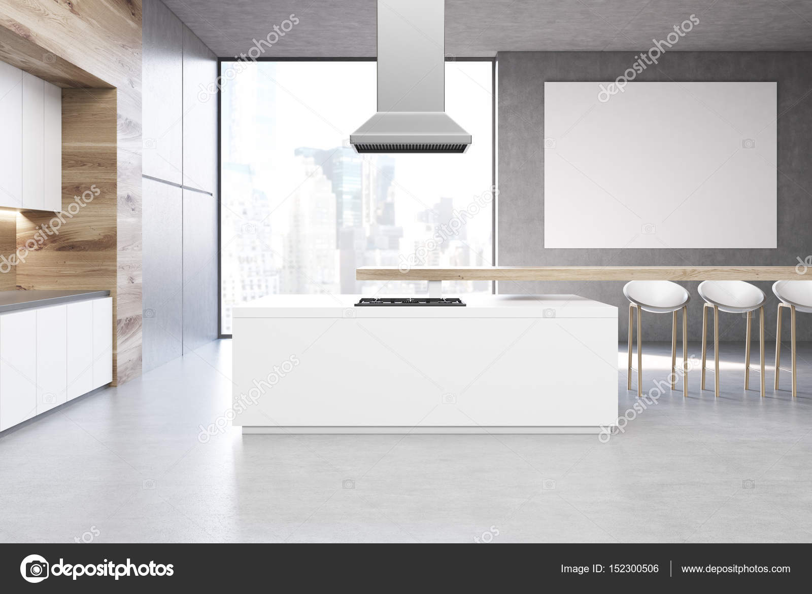 Küche mit poster — Stockfoto © denisismagilov #152300506 Küche mit poster — Stockfoto © denisismagilov #152300506