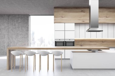 Mutfak fırın ile ön