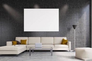 Beyaz oturma odası, ön