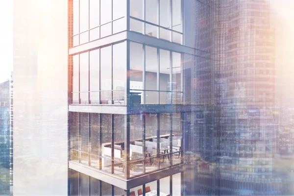 Gri gökdelen dış, köşe, Çift Kişilik