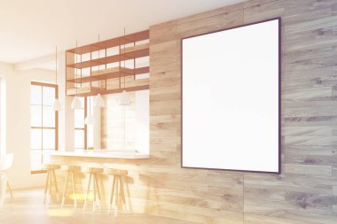 Hafif bar bir poster ile yan, tonda