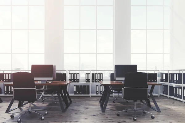 Loft open office interior, toned — Stock Photo, Image