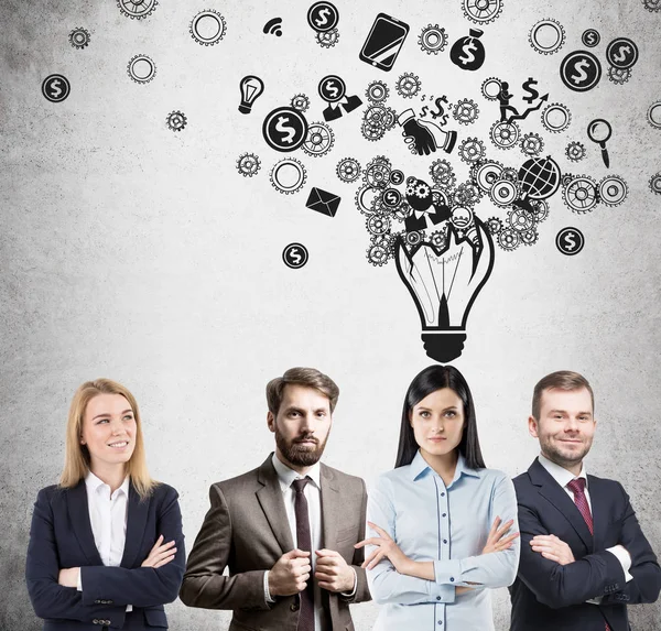 Successful business team ideas — Stock Photo, Image