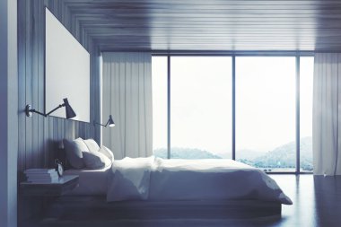 Poster, eko yatak odası yan tonda,