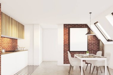 Tavan mutfak, ön tuğla