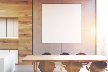 Mutfak, kare afiş, tonda